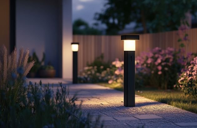 outdoor security lights house night